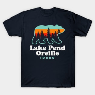 Lake Pend Oreille Idaho Fishing Camping T-Shirt